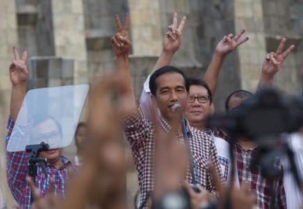 Ini Dia Pidato Jokowi di Tugu Proklamasi