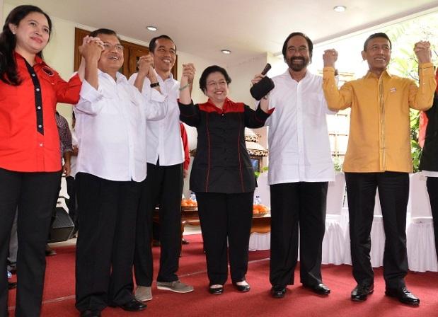 Pemimpin Parpol Koalisi Jokowi - JK Gelar Pertemuan di Rumah Mega