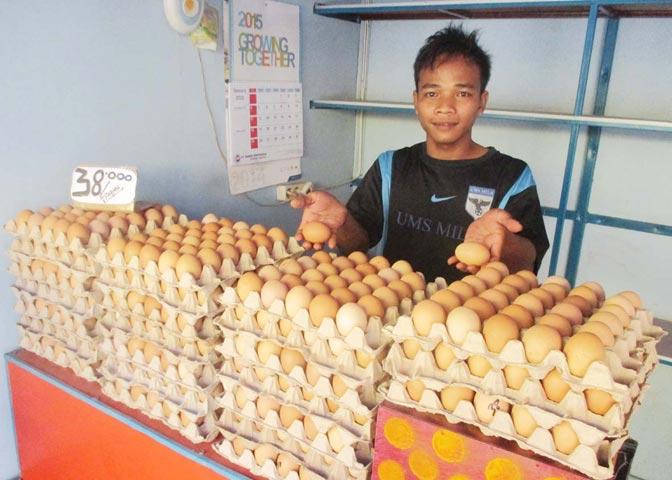 Telur di Lhokseumawe Capai Rp 1.300 per Butir