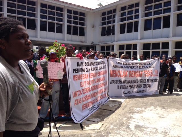Warga Papua Tolak Pembangunan Mako Brimob di Wamena