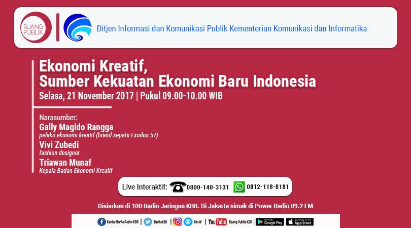 Ekonomi Kreatif Jadi Sumber Kekuatan Ekonomi Baru Indonesia