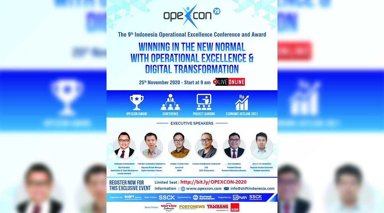 SHIFT Indonesia Siap Gelar Operational Excellence Conference & Award (OPEXCON) 2020