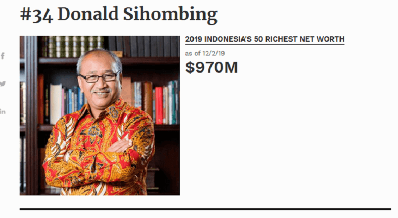 50 orang Indonesia Terkaya 2019  Versi Forbes, Inilah 4 Wajah Baru