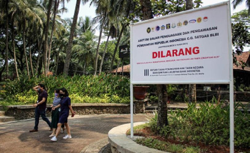 Aset tanah milik obligor BLBI di kawasan Kelapa Dua, Kabupaten Tangerang, Banten, Jumat (3/9/2021). 