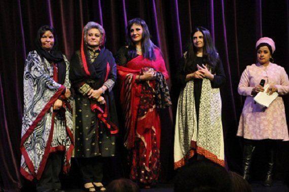 Left to right: Sabra Sultana, Musarat Misbah, Feryal Ali Gauhar, Ayesha Bux, Tasneem Chopra. (Photo: