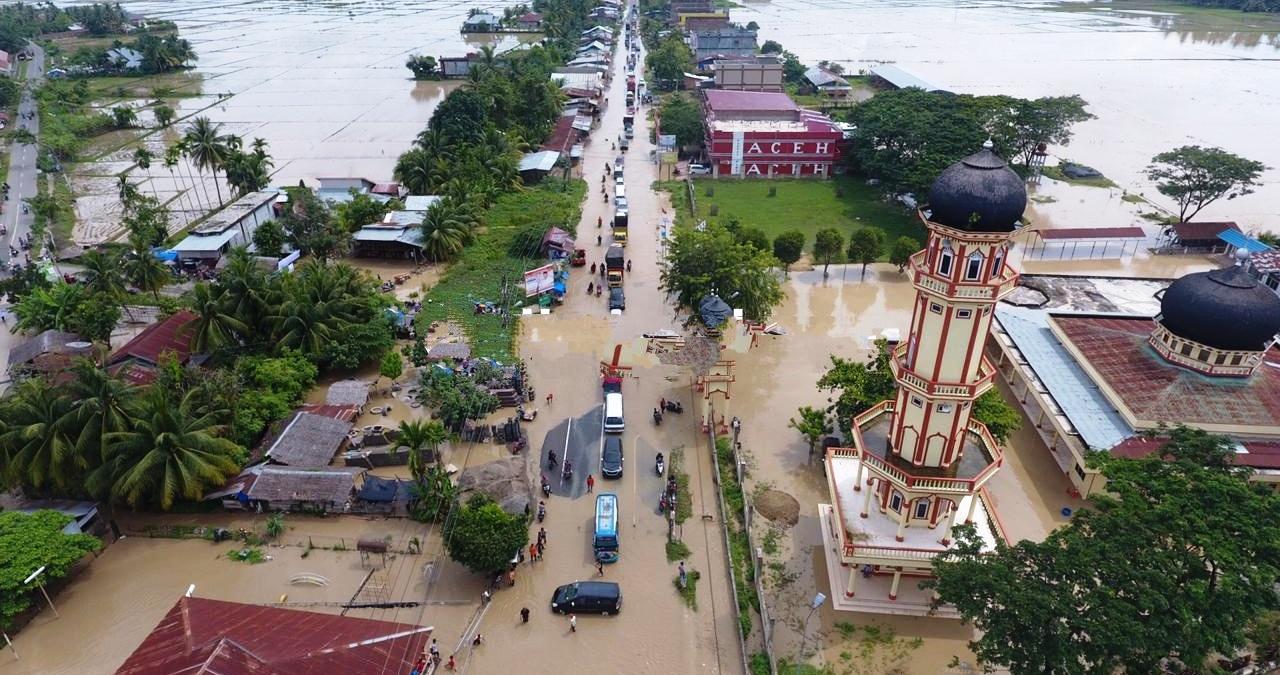 Diterjang Banjir,  Ribuan Warga Aceh Utara Mengungsi