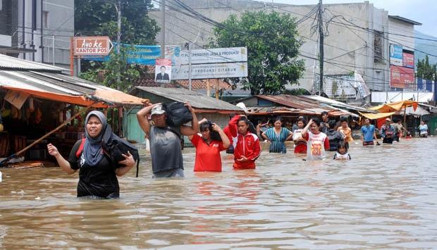 Banjir Kabupaten Bandung, Ribuan Orang Masih Mengungsi