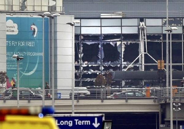 Ledakan bom di Belgia (Foto: Antara)