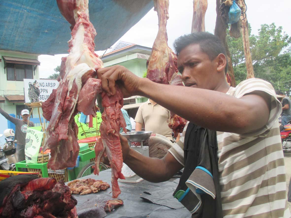 Meugang di Aceh, Harga Daging Melonjak Rp 160 ribu per kilo