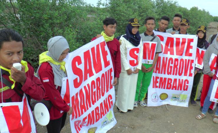 Kasus Pembabatan Mangrove Rembang Mandeg, Aktivis Lingkungan Gelar Demo
