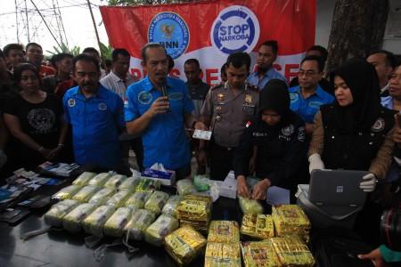 BNN Gagalkan Peredaran  30 Kg Sabu Asal Malaysia di Medan 