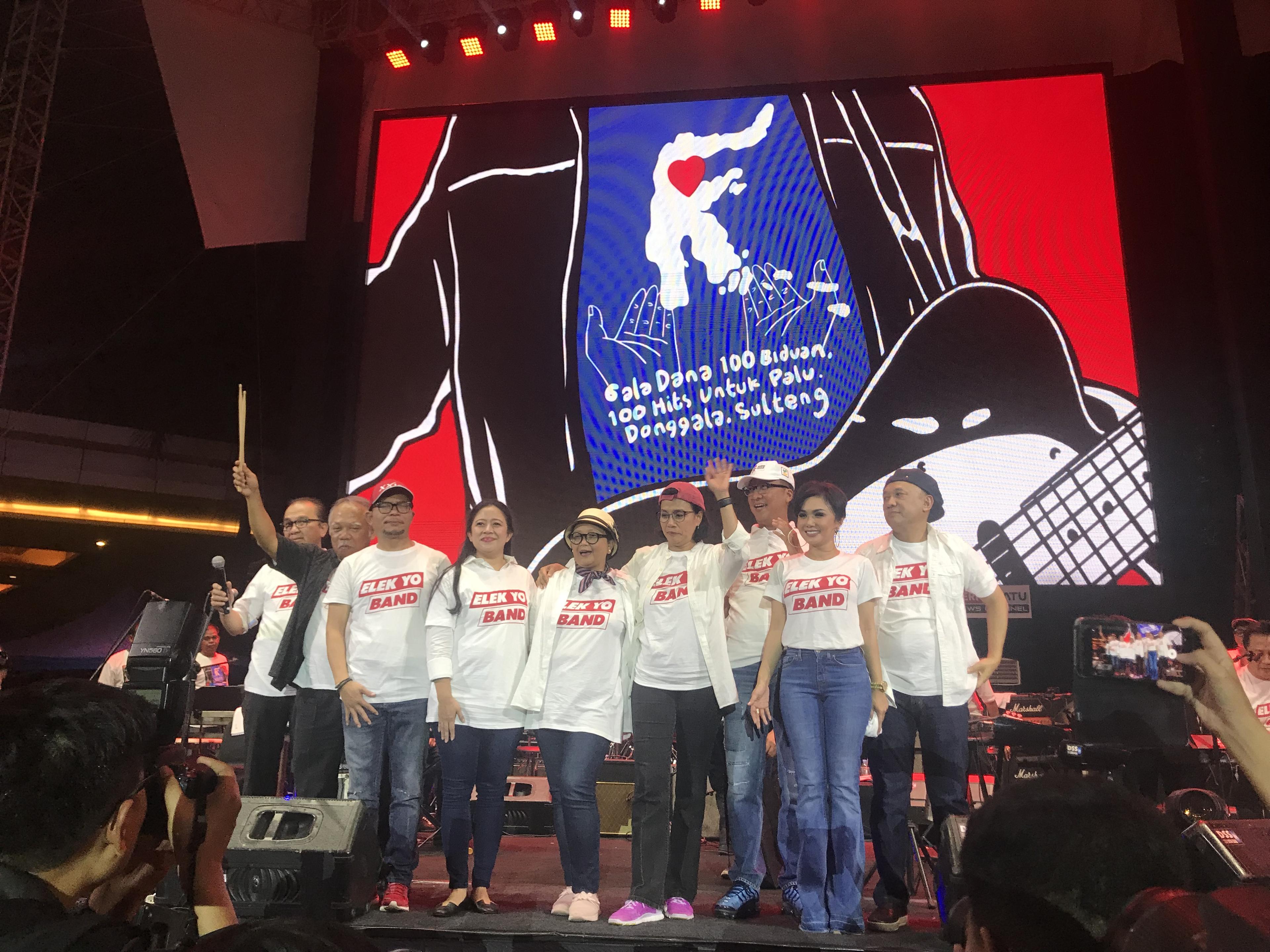 Terbang dari Palu ke Jakarta, Menteri Basuki Mendarat untuk Konser Amal