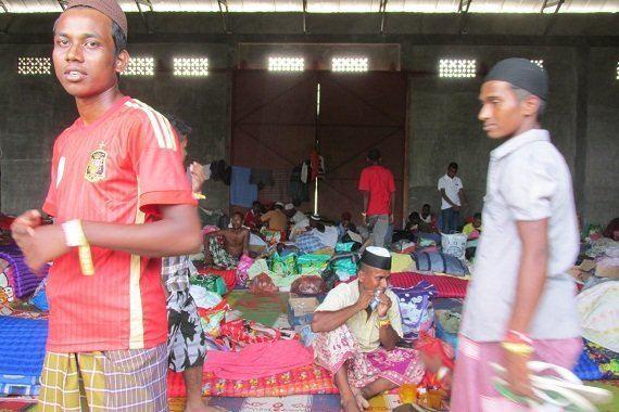 Bangladeshi refugees’ camp in Aceh. (Photo: Rio Tuasikal)