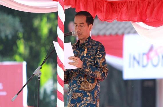 Jokowi hadiri peringatan hari lahir Pancasila ke 70 di Kota Blitar (1/6/2015). Foto: Adhar Muttaqin 