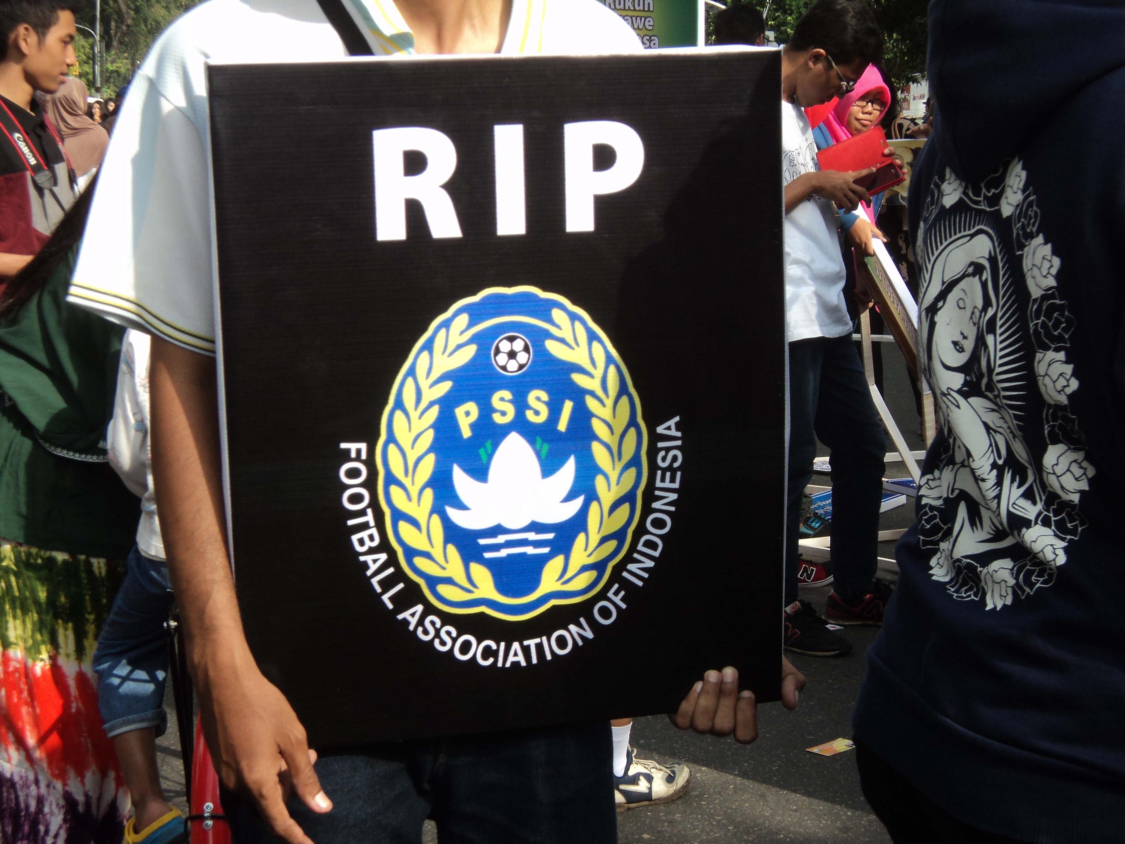 Demo Aksi RIP PSSI. Foto: KBR