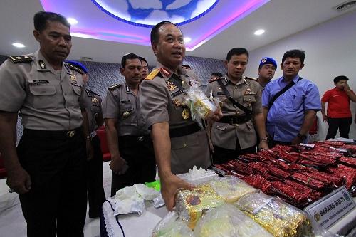 Kepolisian Gagalkan Penyelundupan Narkoba Senilai Belasan Miliar dari Malaysia