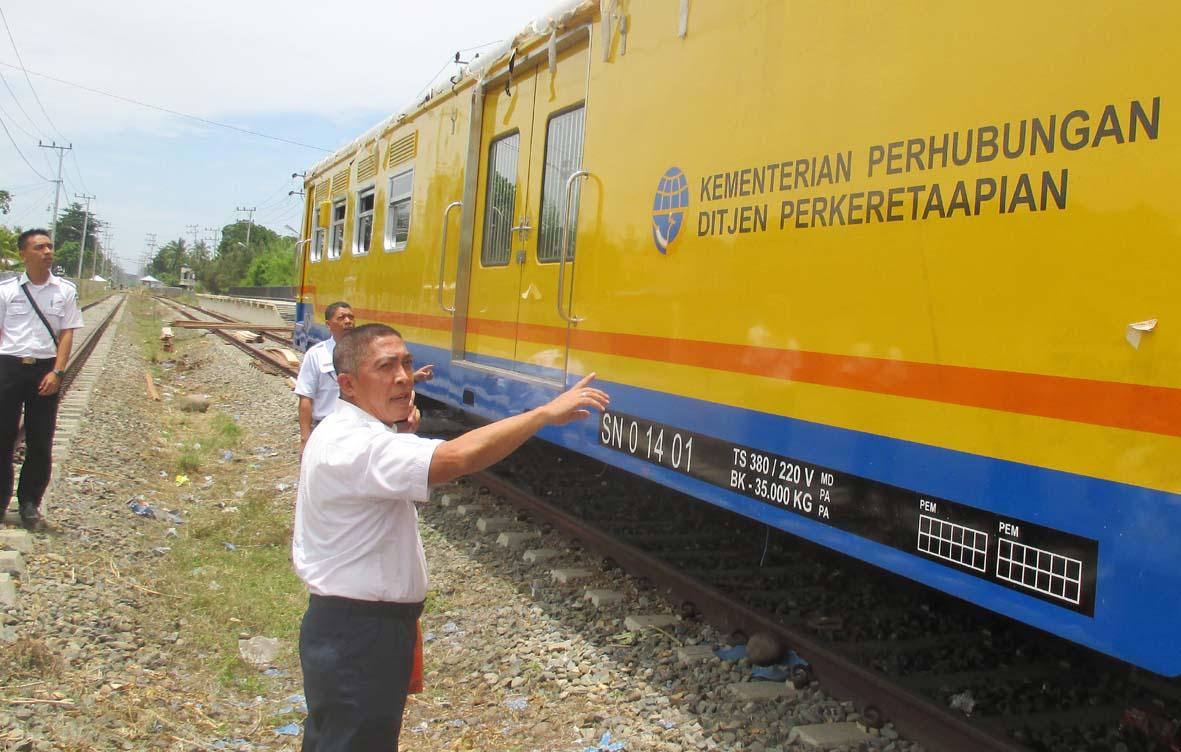 Sarana & Prasarana Kereta Api (KA) Perintis Aceh Terus Diperbaiki
