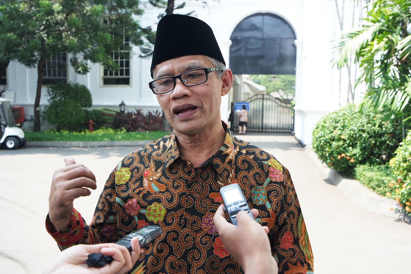 Ketua umum PP Muhammadiyah Haedar Nashir. (KBR/Ais)