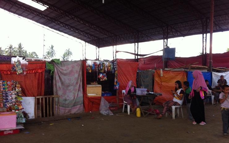 Tempat penampungan sementara pengungsi Marawi di kota Iligan. (Foto: Madonna Virola)
