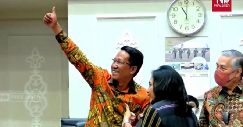 Menteri PPPA Bintang Puspayoga serahkan DIM RUU DIM RUU TPKS di Rapat Baleg DPR, Senayan, Kamis (24/