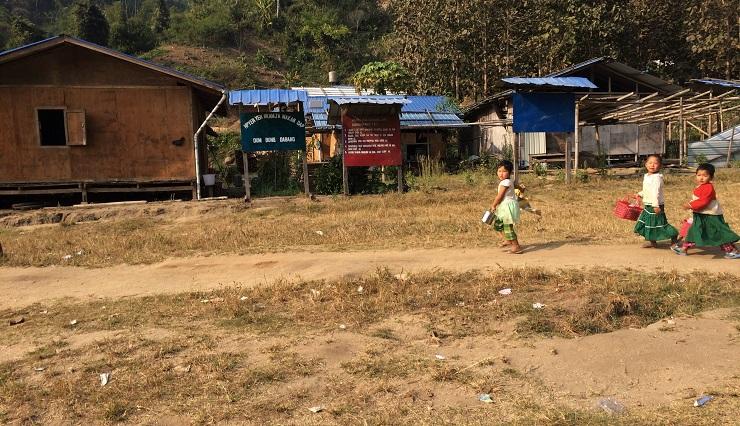 Kamp pengungsian di Shaityang. (Foto: Kannikar Petchkaew) 