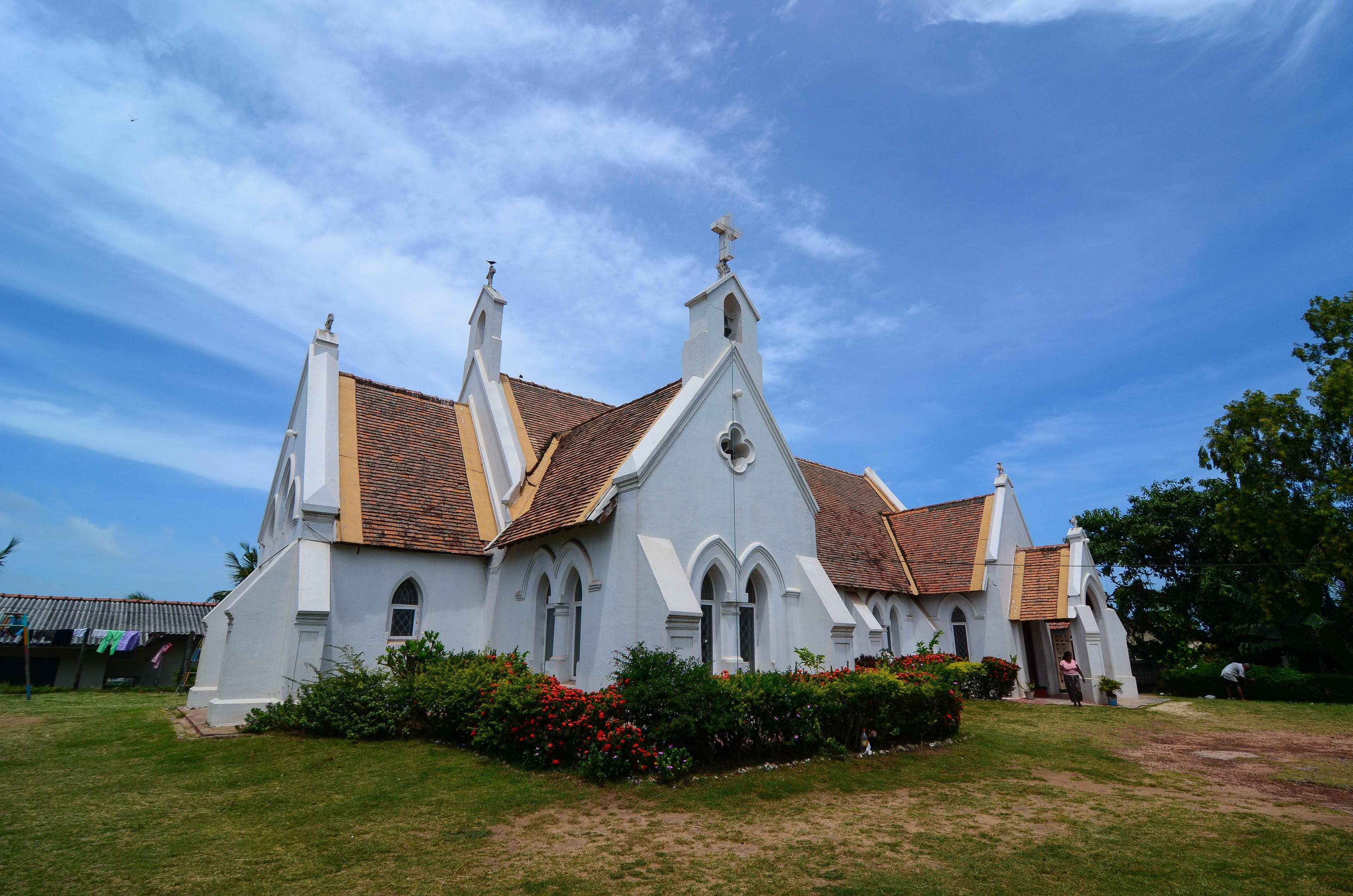 A church in the Sri Lankan city of Negombo, that has become home to many Pakistani asylum seekers fl