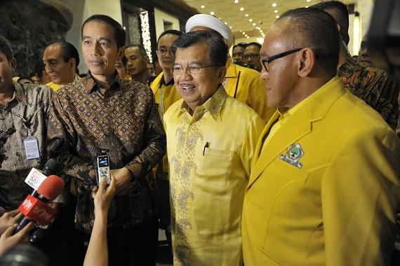 Golkar Merapat, Jokowi Belum Bahas Jatah Kursi