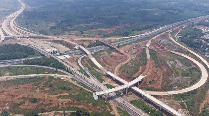 Ilustrasi: Proyek pembangunan Jalan Tol Jakarta-Cikampek II Selatan Seksi 3 di Purwakarta, Jawa Bara