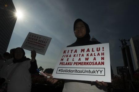 Tuntut Hukuman Berat, Warga Balikpapan Gelar Aksi Solidaritas untuk YY