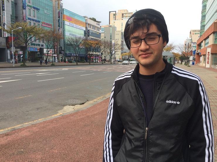 Ahmed Lababidi escaped Syria in 2012 and now lives on South Korea’s Jeju Island (Photo: Jason Stroth