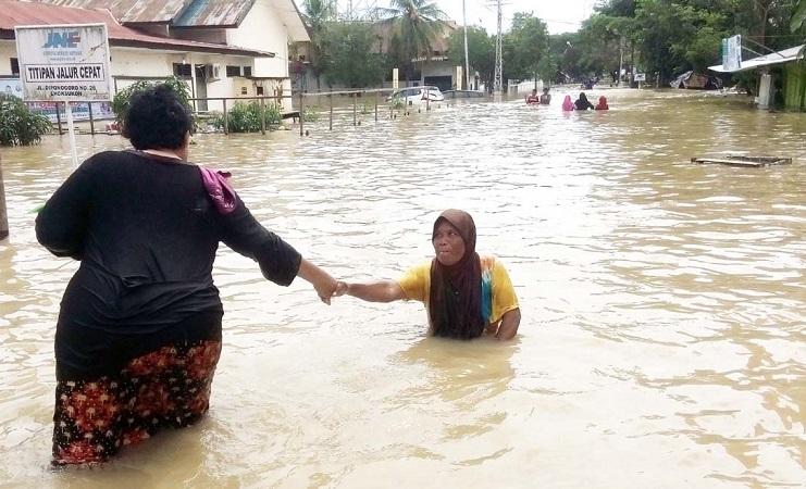 Banjir Kembali Rendam Aceh Utara