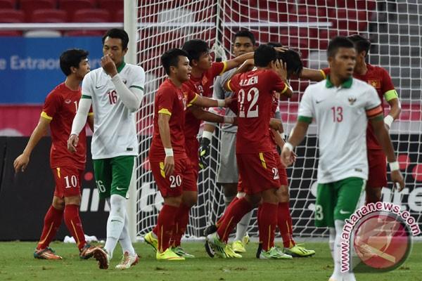 Timnas U-23 saat Berlaga Melawan Vietnam di Sea Games 2015. Foto: Antara
