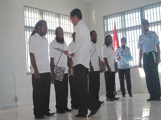 Pembebasan tapol Papua oleh Presiden Joko Widodo. 