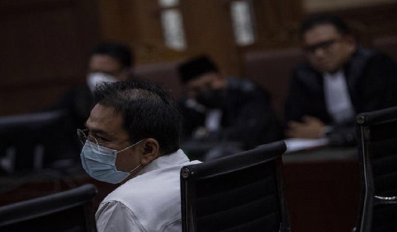 Terdakwa Azis Syamsuddin sidang tuntutan kasus suap kepada penyidik ​​KPK Stepanus Robin Pattuju di 