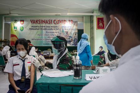 Disdik DKI Targetkan Vaksinasi Anak Rampung 17 Agustus 2021