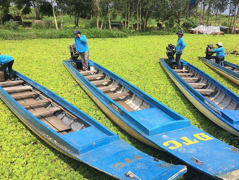 Boats on Vietnam's Mekong Delta. (Photo: Kannikar Petchkaew)