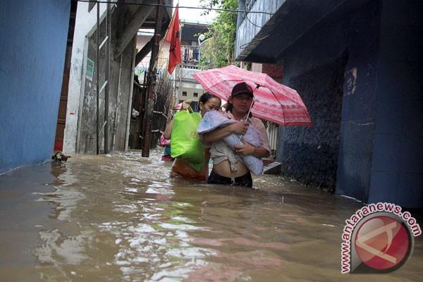 Banjir di Jakarta. Foto: Antara