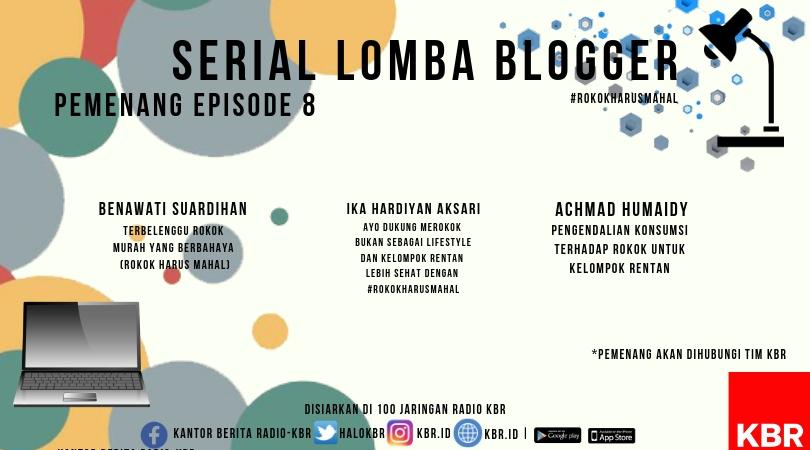 Pengumuman Lomba Blog Serial #RokokHarusMahal Episode 8