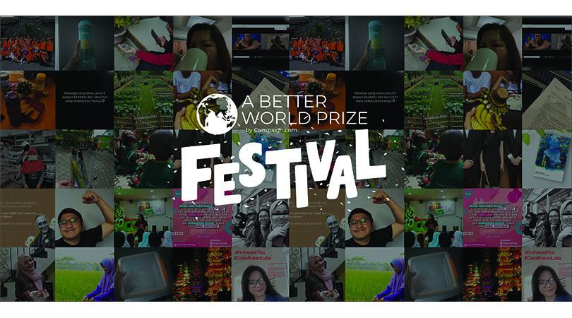 40 Komunitas dan 20.000 Anak Muda Bergerak Bersama dalam ‘A Better World Prize Festival'