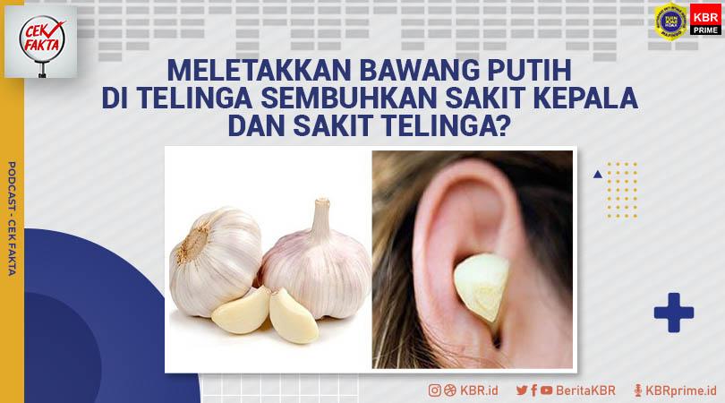 Cek Fakta: Meletakkan Bawang Putih di Telinga Sembuhkan Sakit Kepala dan Telinga?