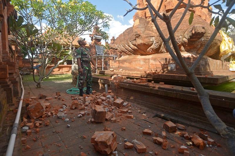 BNPB: Dampak Gempa Bali, Puluhan Bangunan Rusak dan Satu Orang Luka