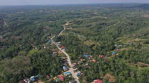 Foto aerial calon ibu kota baru