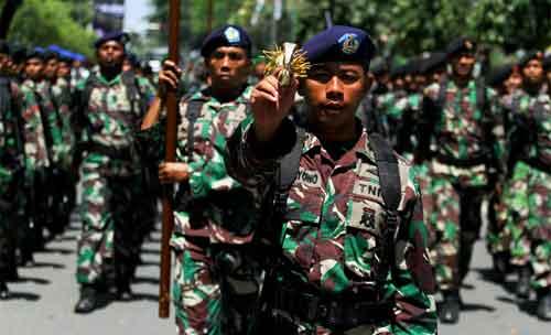 Geladi bersih memperingati HUT ke-72 TNI