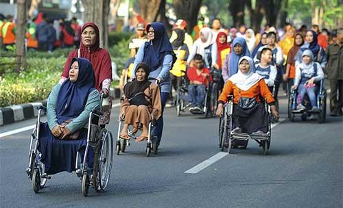 Peringatan hari disabilitas internasional di Surabaya