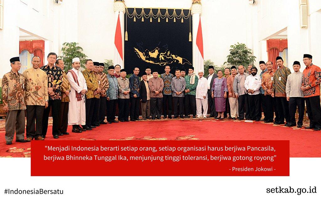 Kumpulkan Ormas Islam Di Istana, Jokowi Ajak  Dinginkan Suasana