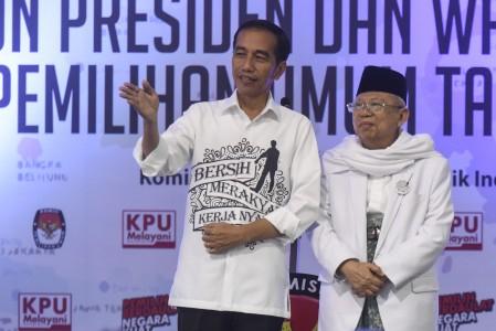 Jokowi Sebut Ma'ruf Amin Figur Tepat Sebagai Wapresnya