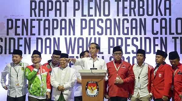 Pidato Jokowi usai ditetapkan sebagai pemenang Pilpres 2019