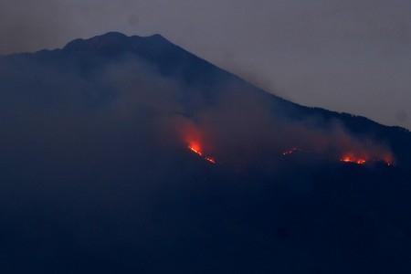 Kebakaran Hutan Gunung Arjuna, BPBD Jatim Minta Bantuan Heli Water Bombing 