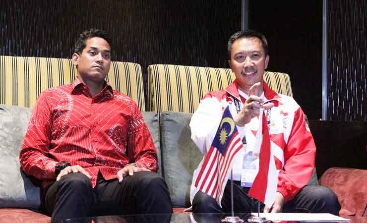 Jumpa pers menpora Malaysia dan Indonesia