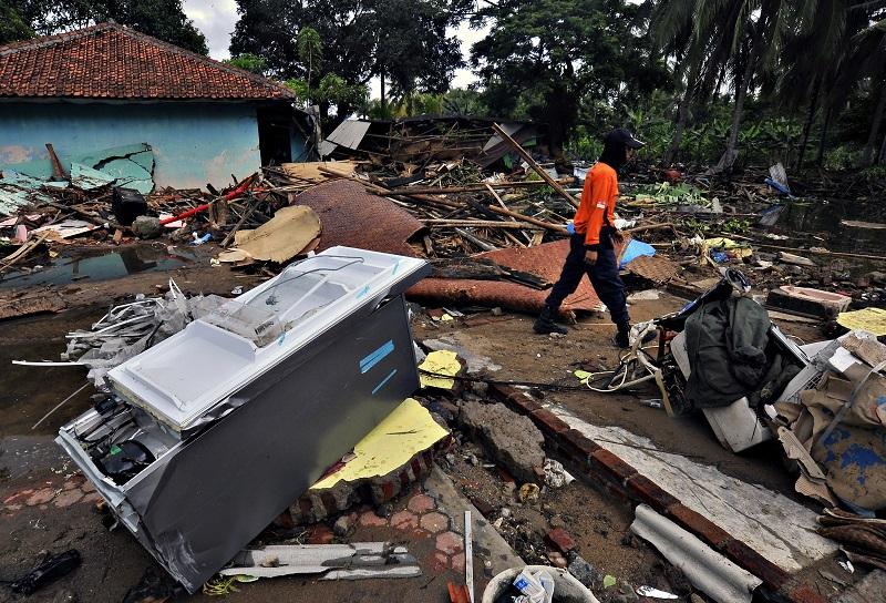 Tim Gabungan Berhasil Tembus Kecamatan Sumur, Lokasi Terparah yang Terdampak Tsunami 